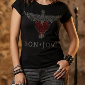 T-SHIRT STRASS- BON JOVI