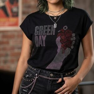 T- SHIRT STRASS- GREENDAY