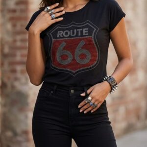 T-SHIRT STRASS - ROUTE 66