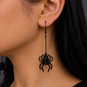 Brinco Aranha Gótico 🕷️🖤